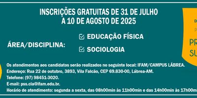 Processo Seletivo Simplificado de Professor Substituto