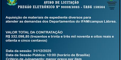 Aquisição de Materiais de Expediente