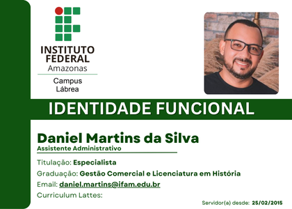 Crachá de identificação - TAE/IFAM